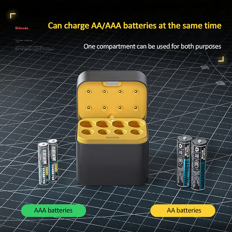 🏆Flash Sale⚡ 50K+ SOLD! Almost Gone-💥🎁 🔋Charging Compartment - AA/AAA Lithium Battery Smart Charging Case