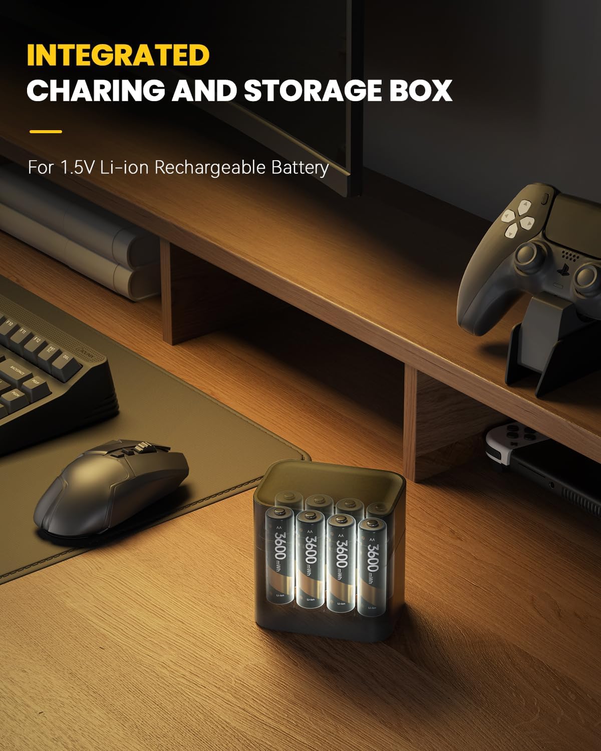 🏆Flash Sale⚡ 50K+ SOLD! Almost Gone-💥🎁 🔋Charging Compartment - AA/AAA Lithium Battery Smart Charging Case