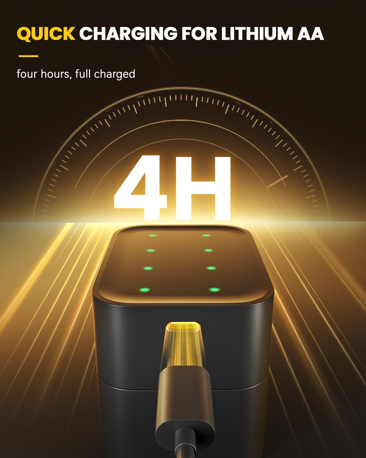 🏆Flash Sale⚡ 50K+ SOLD! Almost Gone-💥🎁 🔋Charging Compartment - AA/AAA Lithium Battery Smart Charging Case