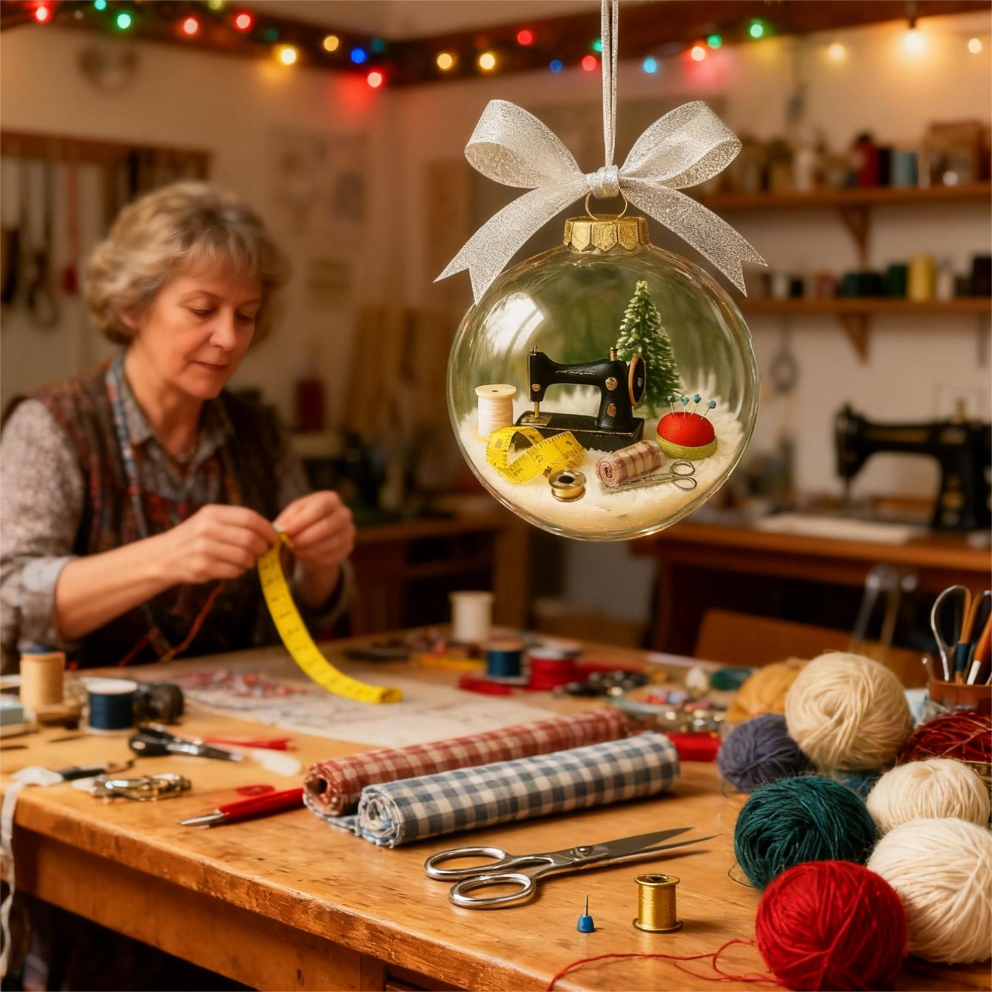 🔥Early Chrismas sale 49% off🔥🎄Holiday Sewing Snow Globe Ornament🎄