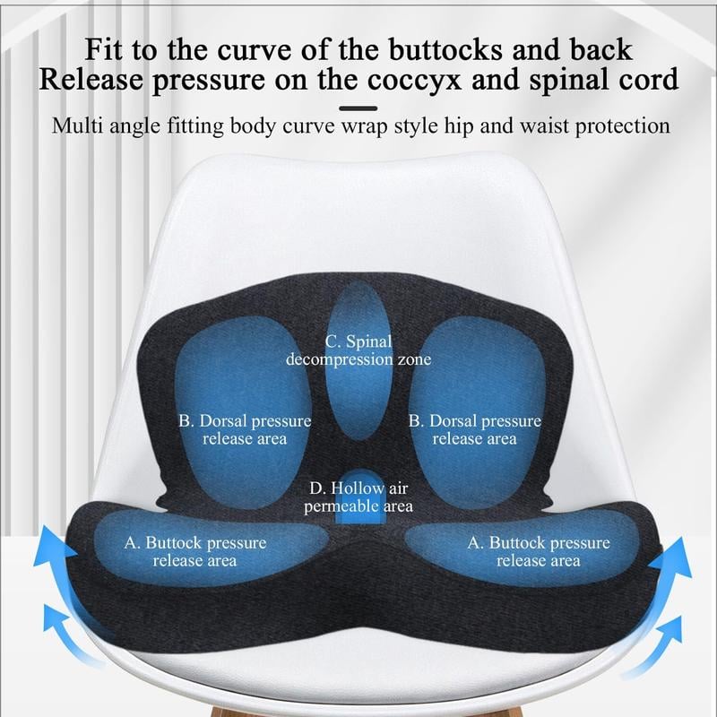 🎁 Anti-Slip Memory Foam Seat Cushion — Ireland Exclusive Edition
