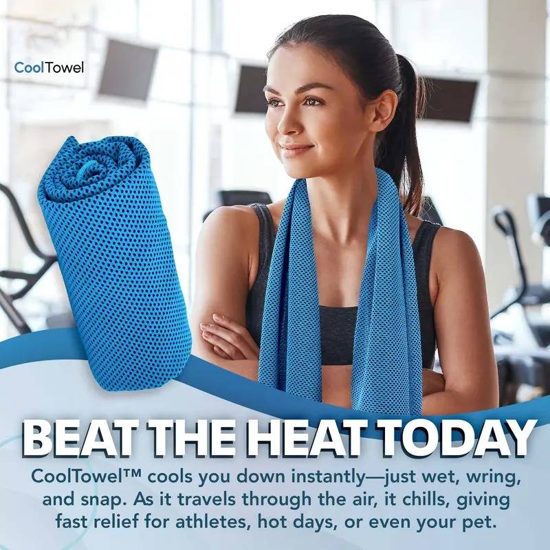 ⏰🎉Buy 1 Get 1 Free-Limited Sale🔥Cold Sweat Towel You Can Use Anywhere, Anytime! Reusable Soft Absorbent Cooling Portable