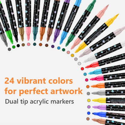 ⏳THE WEEK'S SPECIAL PRICE ￡7.99!!✨🎁Dual-Tip Glitter Marker Pen