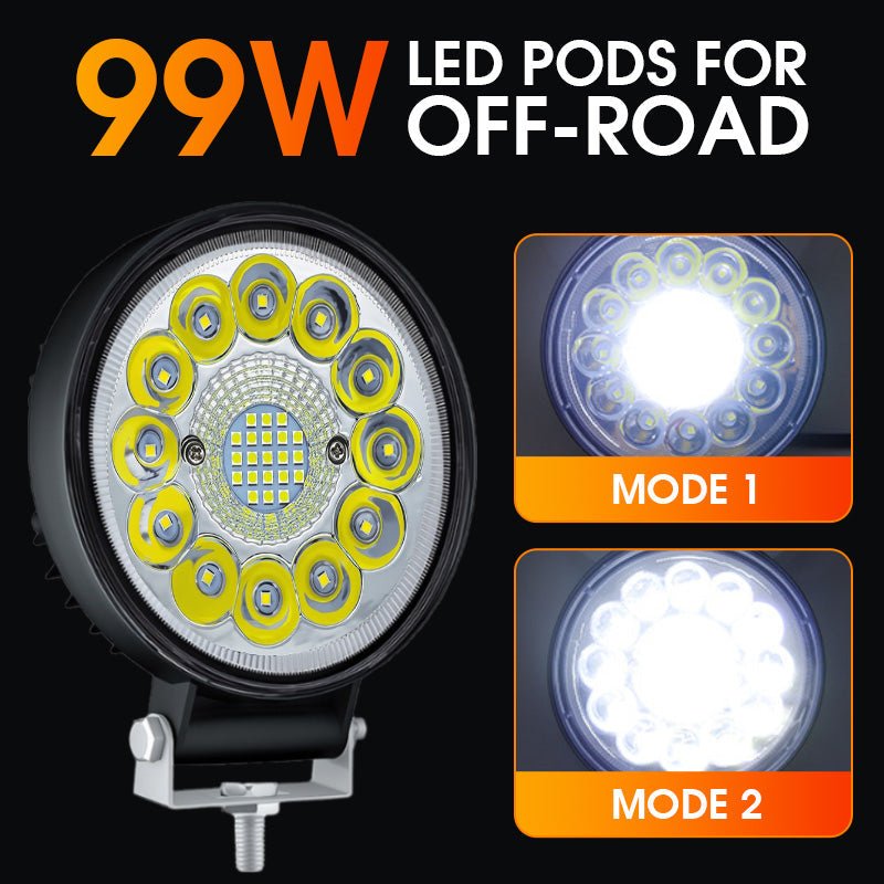 4 - inch 99W LED Pod for Off - Road - GoMart!