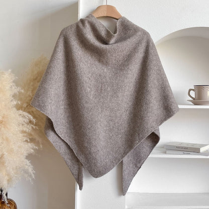 🏆50K+ SOLD! Almost Gone - 💕Women's Solid Color Wool Blend Shawl 2 - GoMart!