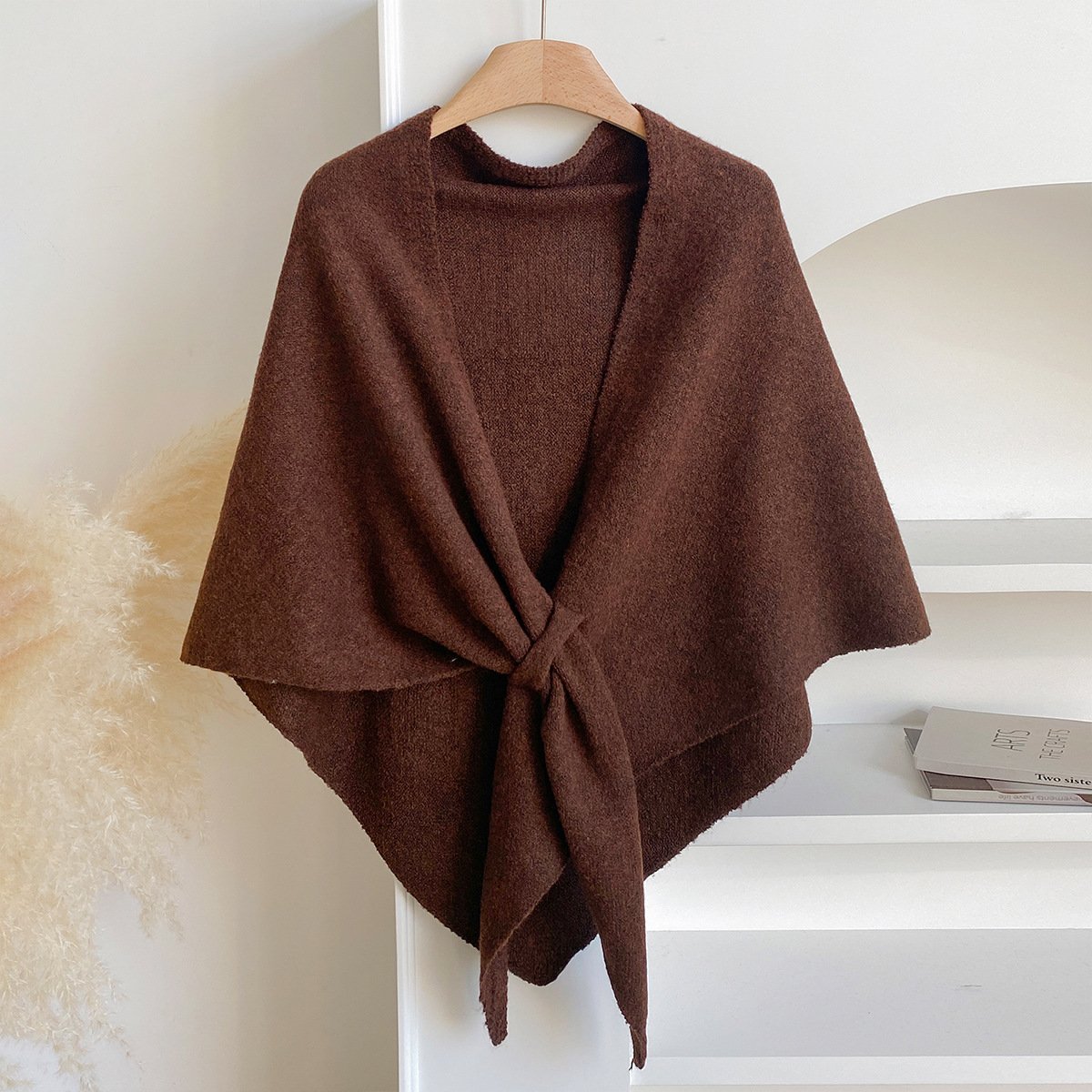 🏆50K+ SOLD! Almost Gone - 💕Women's Solid Color Wool Blend Shawl 2 - GoMart!