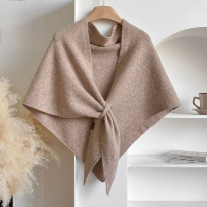 🏆50K+ SOLD! Almost Gone - 💕Women's Solid Color Wool Blend Shawl 2 - GoMart!