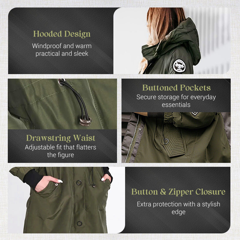 ⏳Limited-time special price £32.99⏰Women's Trendy Long-Sleeve Hooded Jacket