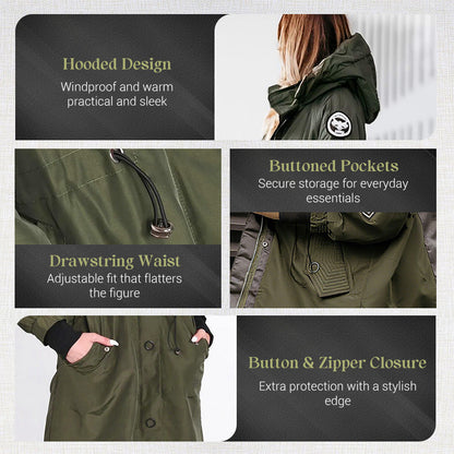 ⏳Limited-time special price £32.99⏰Women's Trendy Long-Sleeve Hooded Jacket