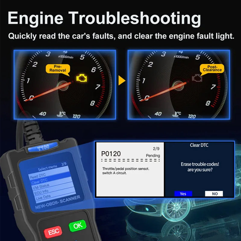 🎁2025 Hot Sale 50% OFF💥BT100 Car Battery Tester 12V Load Tester