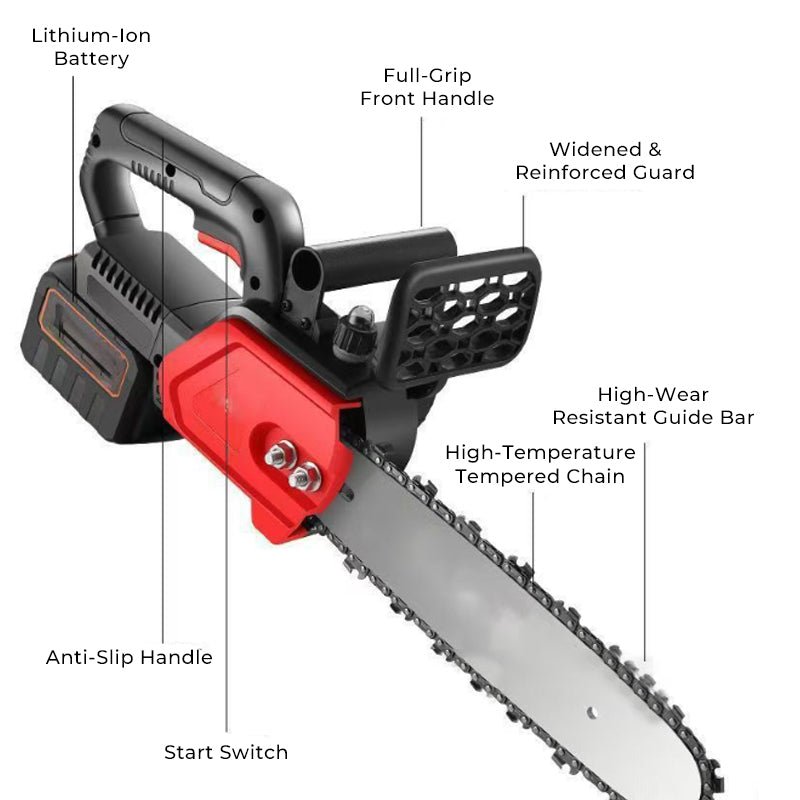 🔥Cordless high - power lithium battery chainsaw - 🎁Limited - time gift tool kit! - GoMart!