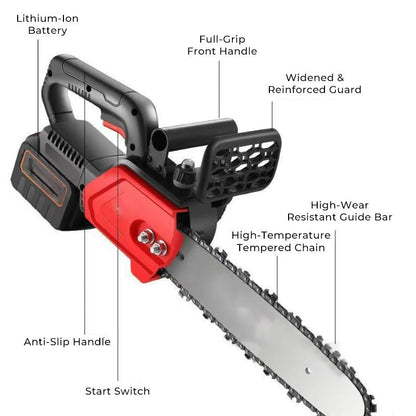 🔥Cordless high - power lithium battery chainsaw - 🎁Limited - time gift tool kit! - GoMart!