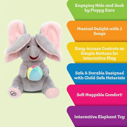 Cute Hide And Seek Elephant Plush Doll - GoMart!