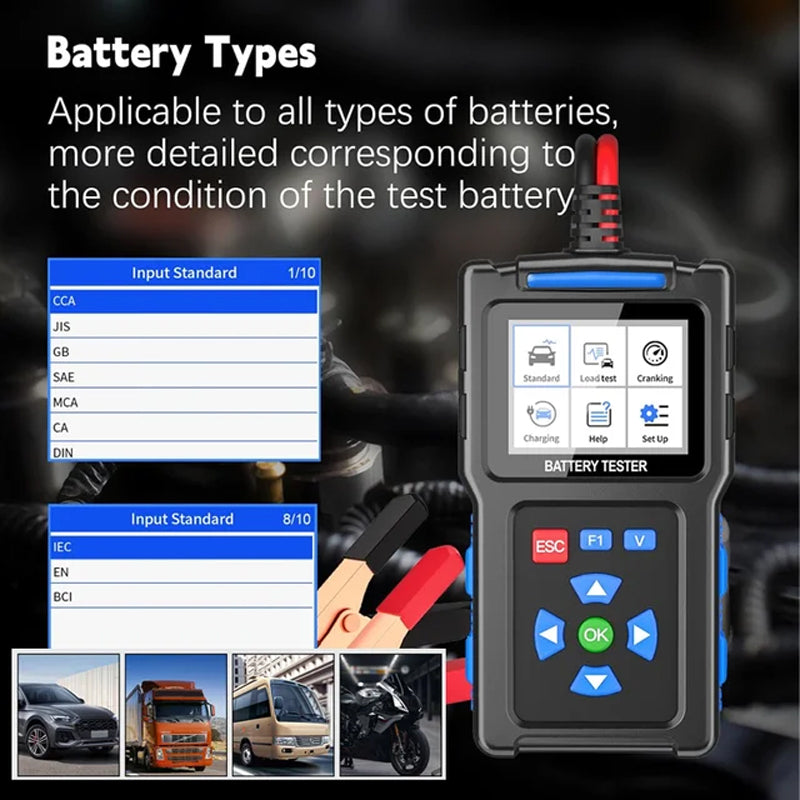 🎁2025 Hot Sale 50% OFF💥BT100 Car Battery Tester 12V Load Tester