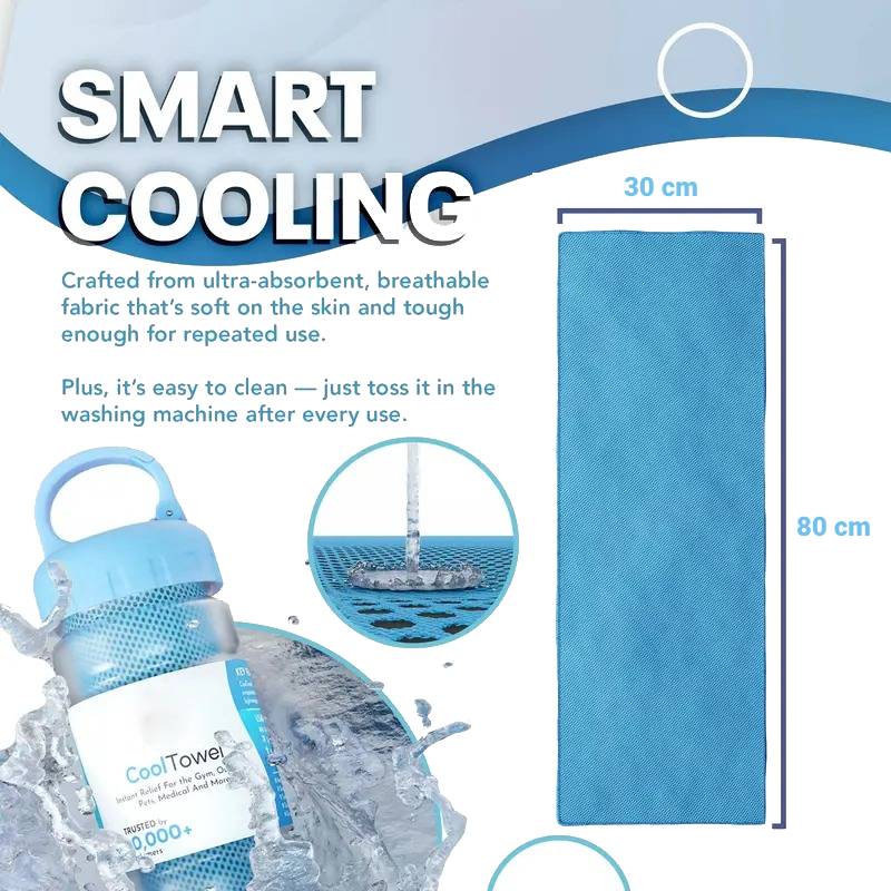 ⏰🎉Buy 1 Get 1 Free-Limited Sale🔥Cold Sweat Towel You Can Use Anywhere, Anytime! Reusable Soft Absorbent Cooling Portable
