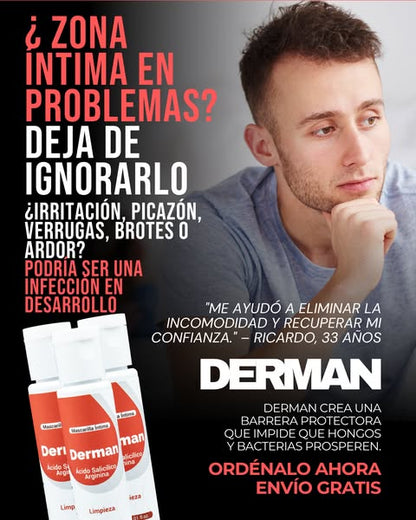 DERMAN ÍNTIMO - El tratamiento masculino que va al grano: eficaz, seguro y discreto - GoMart!