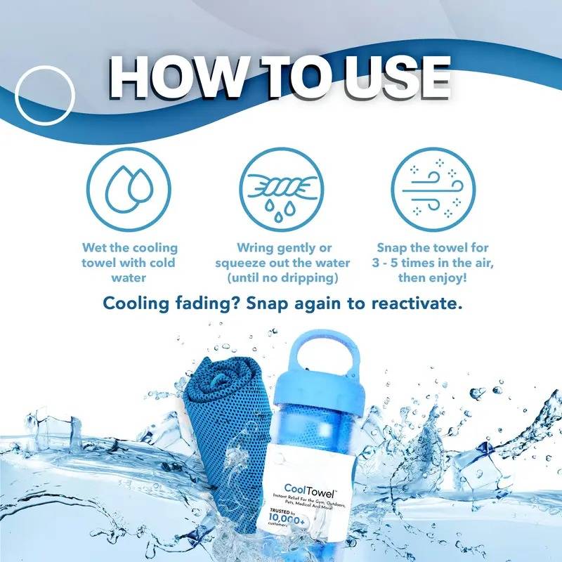 ⏰🎉Buy 1 Get 1 Free-Limited Sale🔥Cold Sweat Towel You Can Use Anywhere, Anytime! Reusable Soft Absorbent Cooling Portable