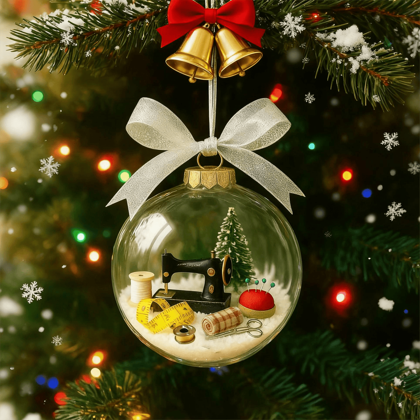 🔥Early Chrismas sale 49% off🔥🎄Holiday Sewing Snow Globe Ornament🎄 - GoMart!