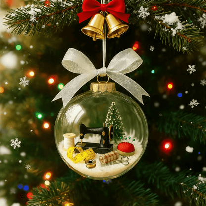 🔥Early Chrismas sale 49% off🔥🎄Holiday Sewing Snow Globe Ornament🎄 - GoMart!