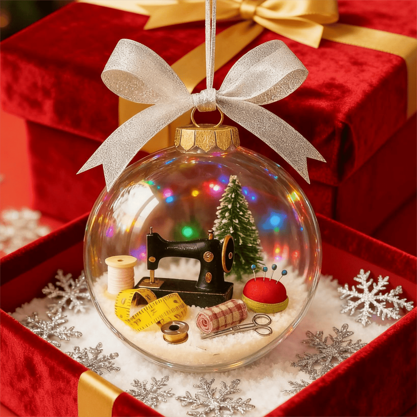🔥Early Chrismas sale 49% off🔥🎄Holiday Sewing Snow Globe Ornament🎄 - GoMart!