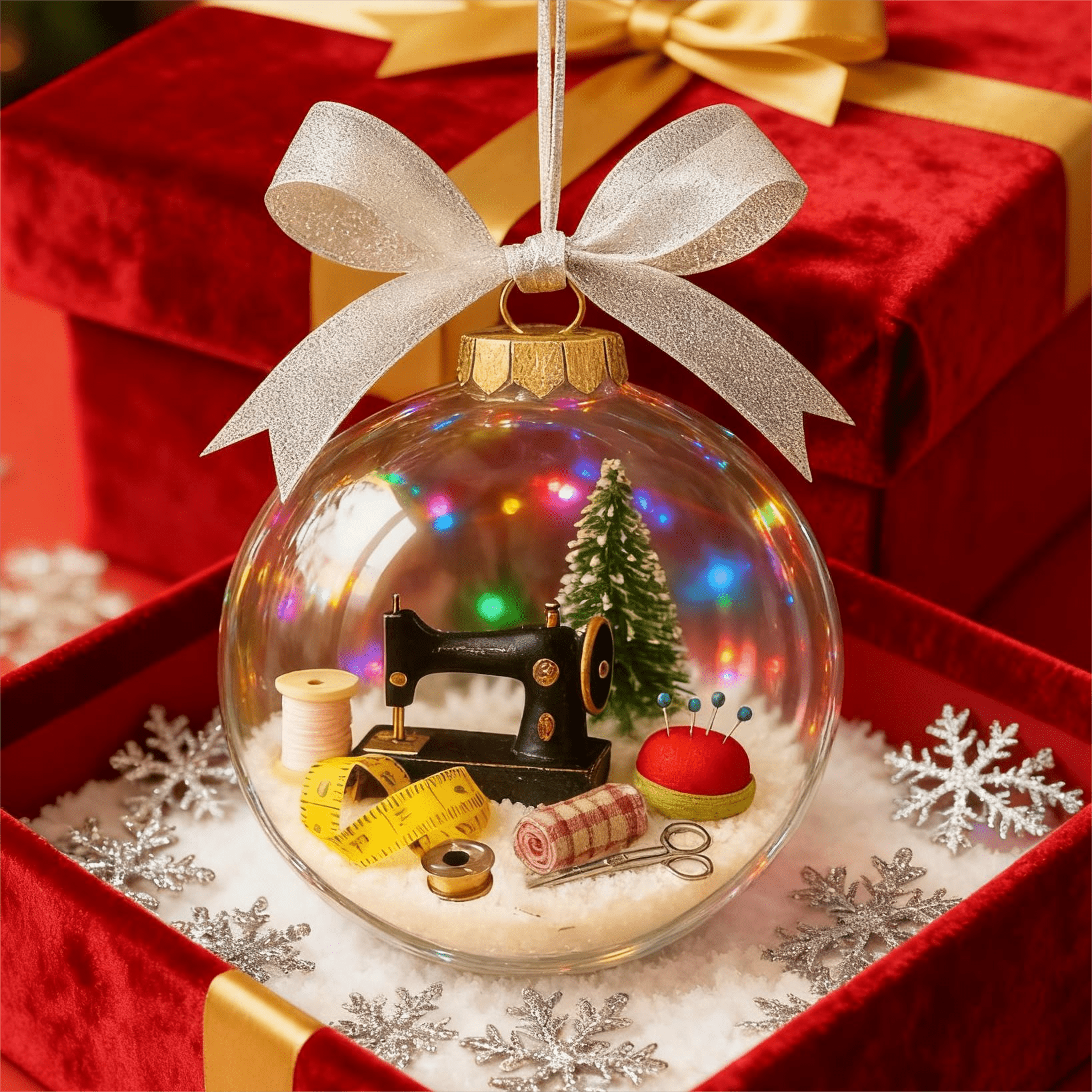 🔥Early Chrismas sale 49% off🔥🎄Holiday Sewing Snow Globe Ornament🎄 - GoMart!