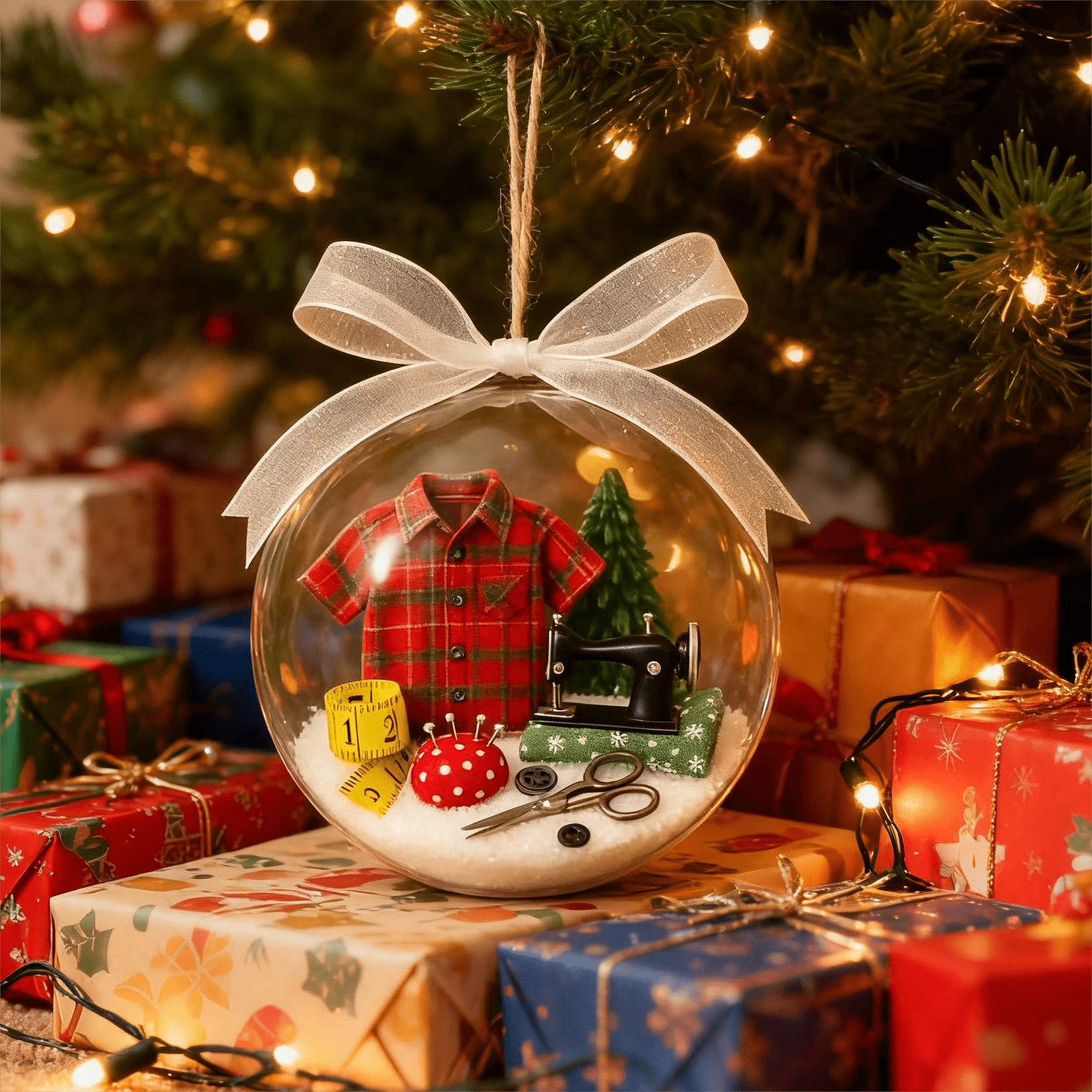 🔥Early Chrismas sale 49% off🔥🎄Holiday Sewing Snow Globe Ornament🎄 - GoMart!