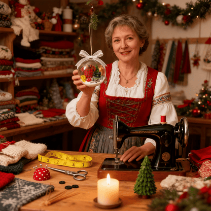 🔥Early Chrismas sale 49% off🔥🎄Holiday Sewing Snow Globe Ornament🎄 - GoMart!