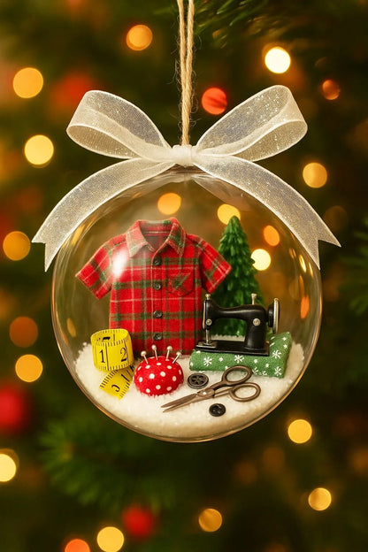 🔥Early Chrismas sale 49% off🔥🎄Holiday Sewing Snow Globe Ornament🎄 - GoMart!
