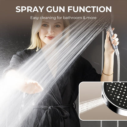 High - Pressure Adjustable Rainfall Shower Head - GoMart!