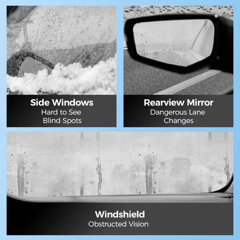 ❄️LAST DAY - BUY 1 GET 1 FREE💥Micromolecular Anti - Fog Coating Wiper – Keeps Your Windshield Clear & Fog - Free 🧽✨ - GoMart!