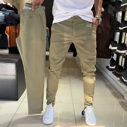 ✨ LAST DAY PROMOTION - 50%OFF ✨Men’s Slim - Fit Casual Solid Color Pants - GoMart!
