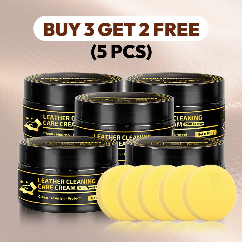 Leather Care & Cleaning Cream with Sponge - GoMart!