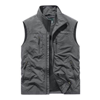 ⏰Limited Time Sale 49% OFF🔥🧥Men's Oversized Sleeveless Vest Jacket With Pockets - GoMart!