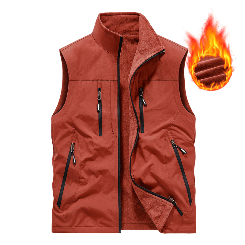 ⏰Limited Time Sale 49% OFF🔥🧥Men's Oversized Sleeveless Vest Jacket With Pockets - GoMart!