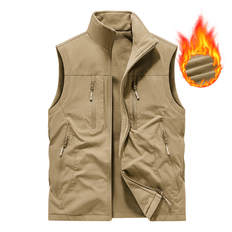 ⏰Limited Time Sale 49% OFF🔥🧥Men's Oversized Sleeveless Vest Jacket With Pockets - GoMart!