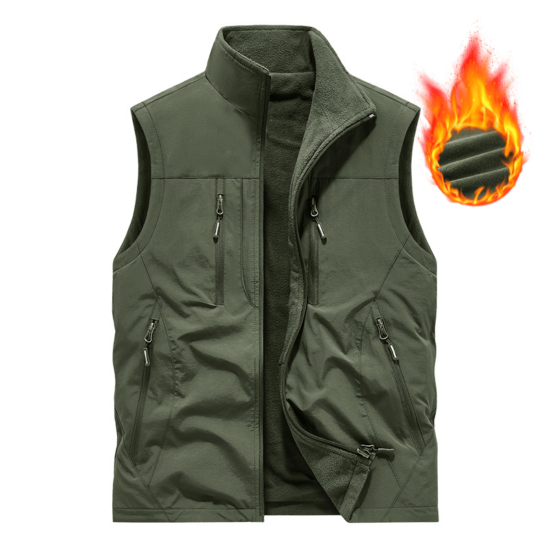 ⏰Limited Time Sale 49% OFF🔥🧥Men's Oversized Sleeveless Vest Jacket With Pockets - GoMart!