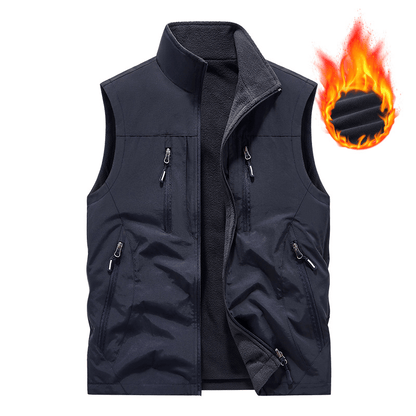 ⏰Limited Time Sale 49% OFF🔥🧥Men's Oversized Sleeveless Vest Jacket With Pockets - GoMart!
