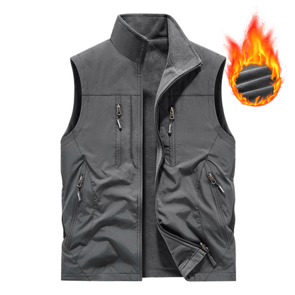 ⏰Limited Time Sale 49% OFF🔥🧥Men's Oversized Sleeveless Vest Jacket With Pockets - GoMart!