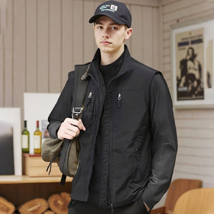 ⏰Limited Time Sale 49% OFF🔥🧥Men's Oversized Sleeveless Vest Jacket With Pockets - GoMart!