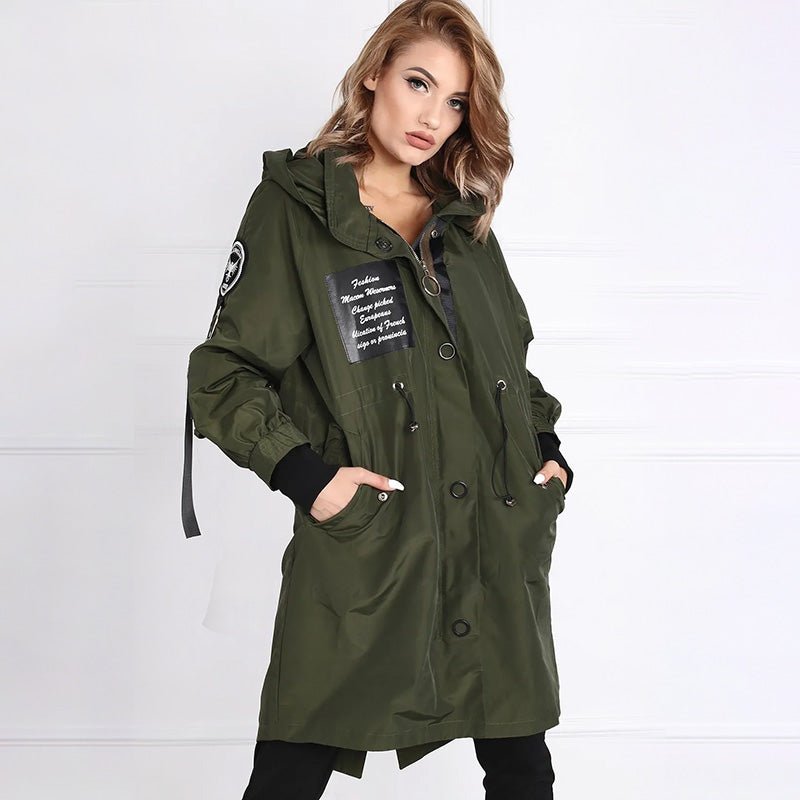 ⏳Limited - time special price £32.99⏰Women's Trendy Long - Sleeve Hooded Jacket - GoMart!
