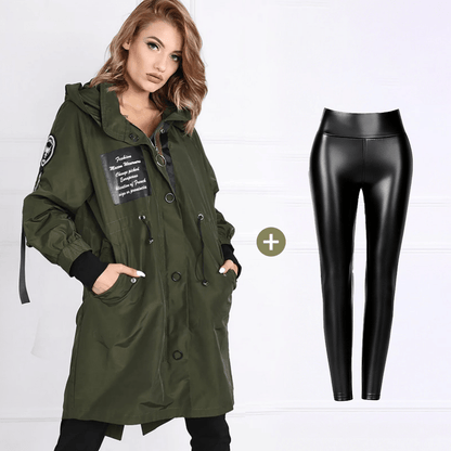 ⏳Limited - time special price £32.99⏰Women's Trendy Long - Sleeve Hooded Jacket - GoMart!