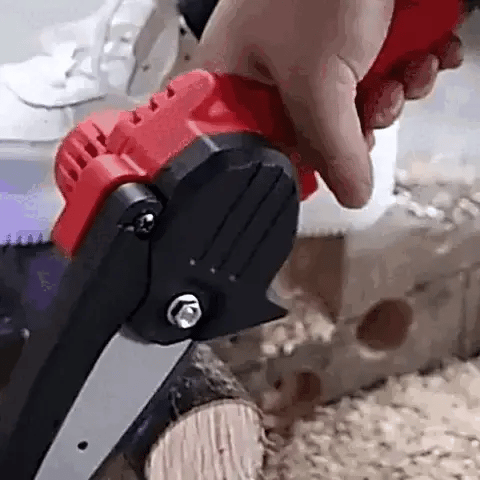 Mini Motosierra de Mano Portátil Recargable Original + Maletín GRATIS y 2 Baterías - GoMart!