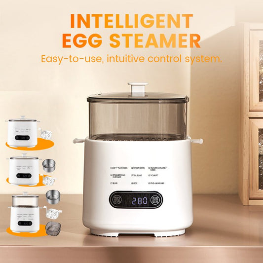 Mini Multi - Functional Egg Cooker Set with Smart Touch Panel - GoMart!
