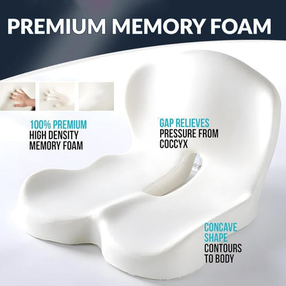 🎁 Anti-Slip Memory Foam Seat Cushion — Ireland Exclusive Edition