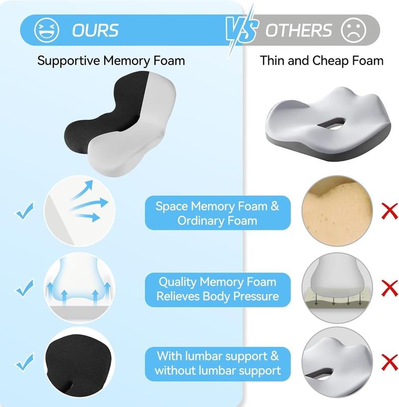 🎁 Anti-Slip Memory Foam Seat Cushion — Ireland Exclusive Edition