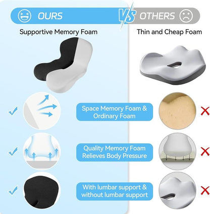 🎁 Anti-Slip Memory Foam Seat Cushion — Ireland Exclusive Edition