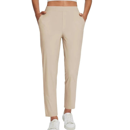 🔥2025 Summer Hot Sale 49% OFF🔥Women's High-Waisted Elastic Pants with Zipper Pockets