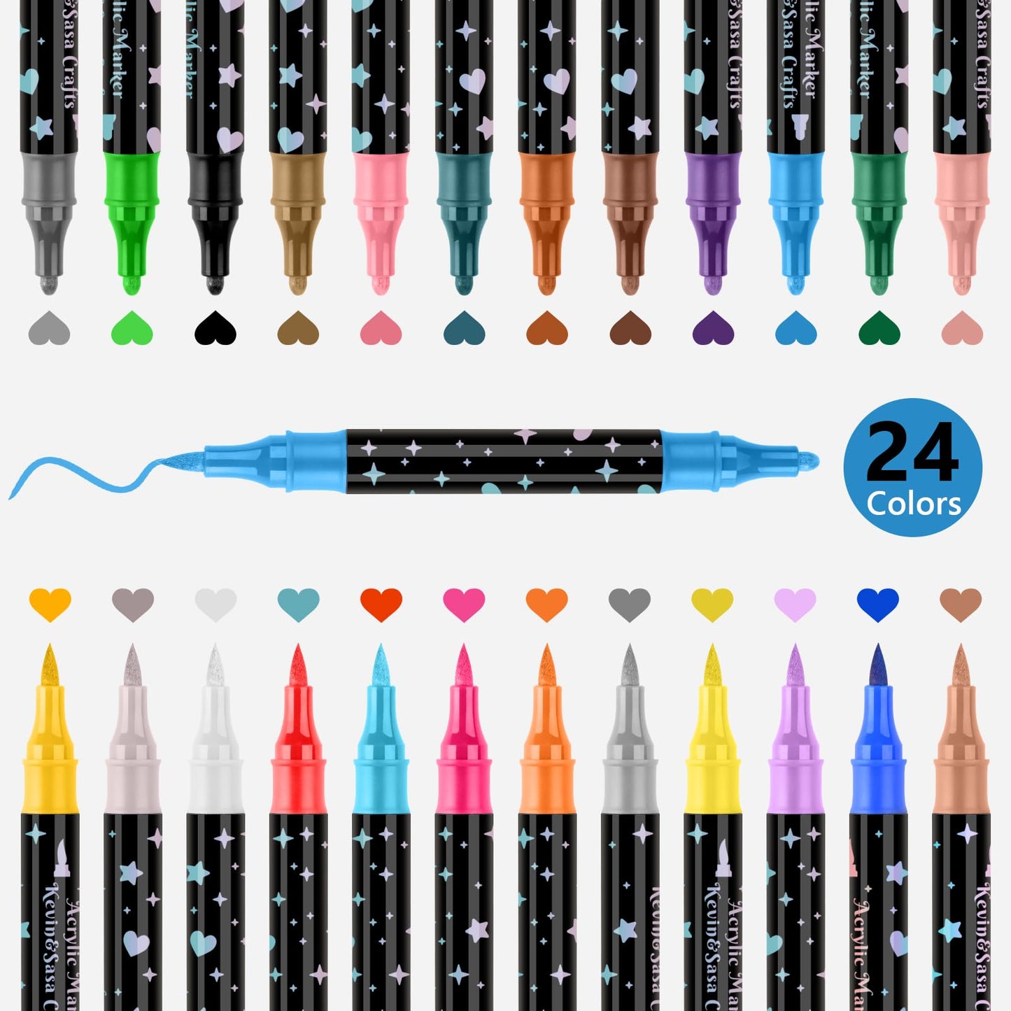 ⏳THE WEEK'S SPECIAL PRICE ￡7.99!!✨🎁Dual - Tip Glitter Marker Pen - GoMart!