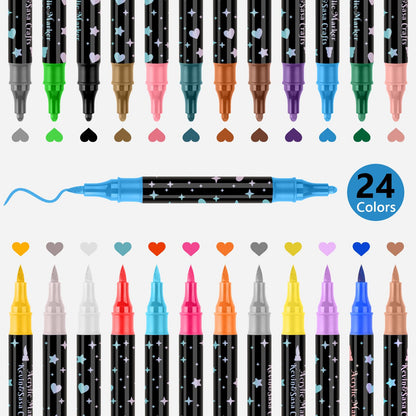 ⏳THE WEEK'S SPECIAL PRICE ￡7.99!!✨🎁Dual - Tip Glitter Marker Pen - GoMart!